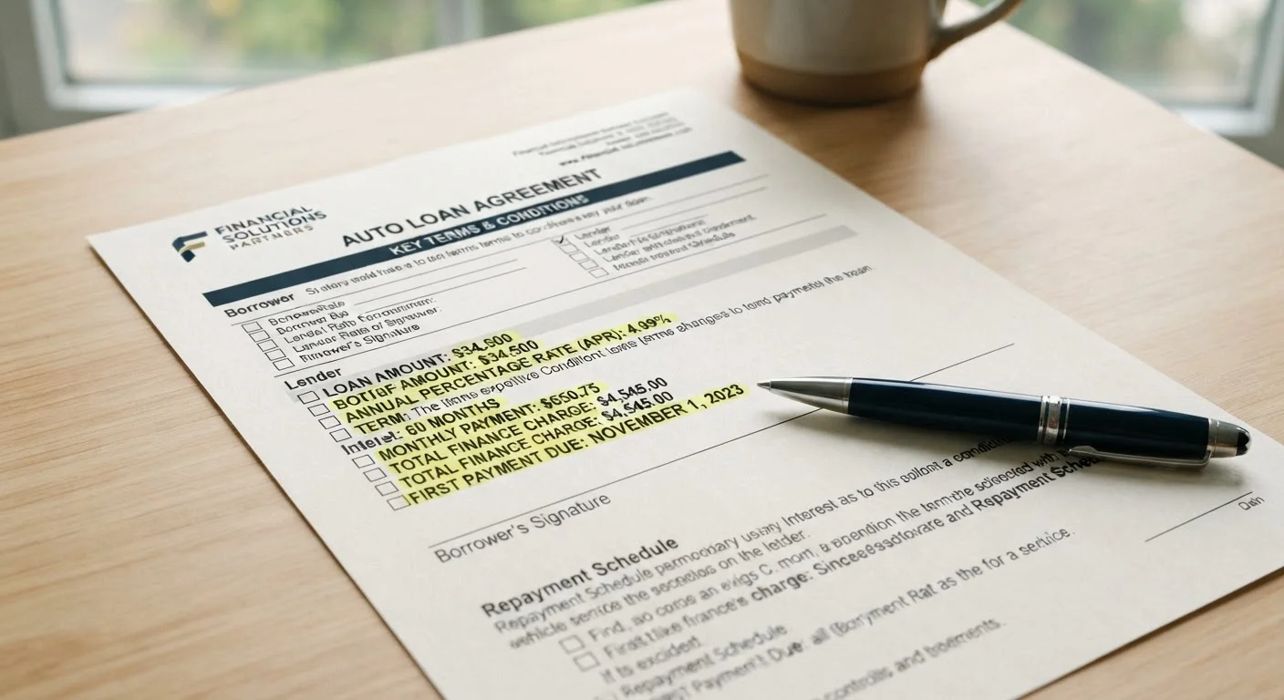 Auto Loan Glossary: Key Terms Every Borrower Should Know