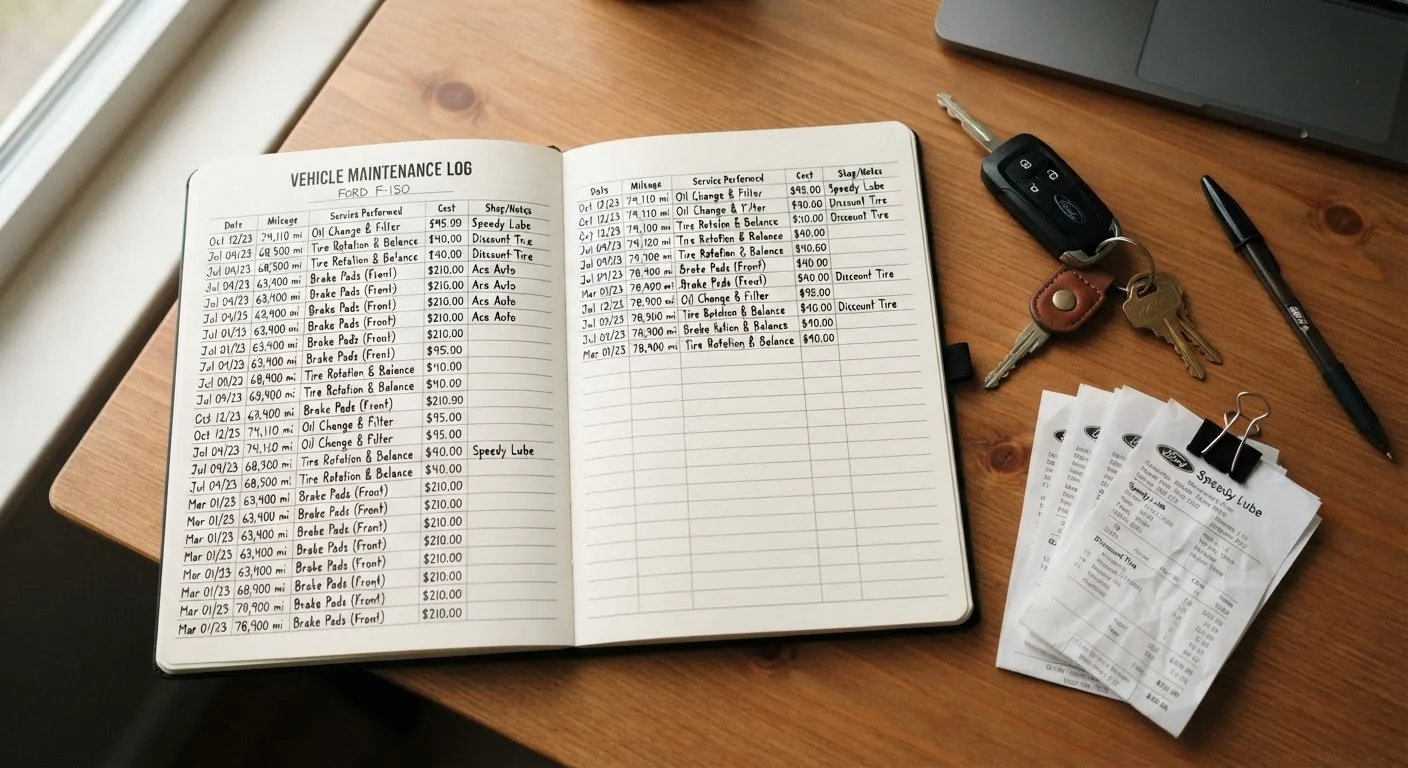 Building a Maintenance Log for Your Vehicle