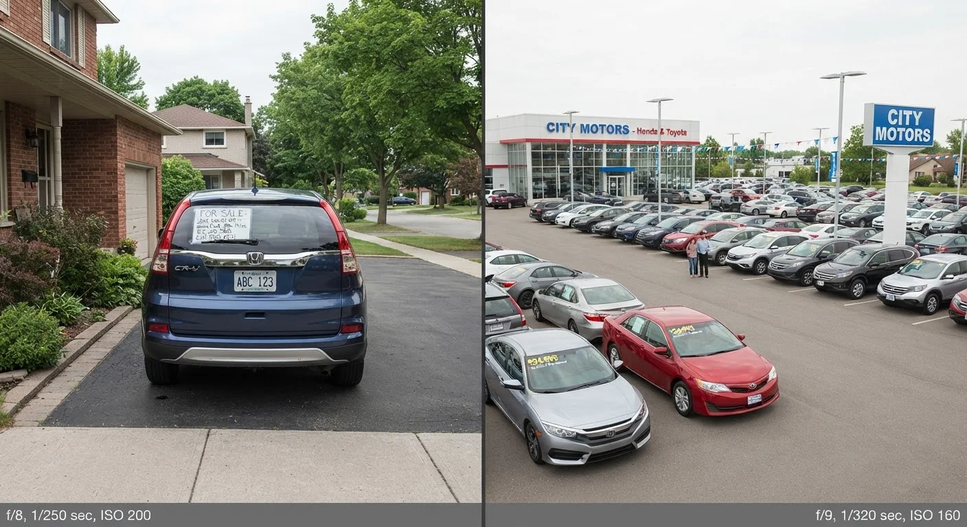 Buying a Used Car from a Private Seller vs. a Dealership