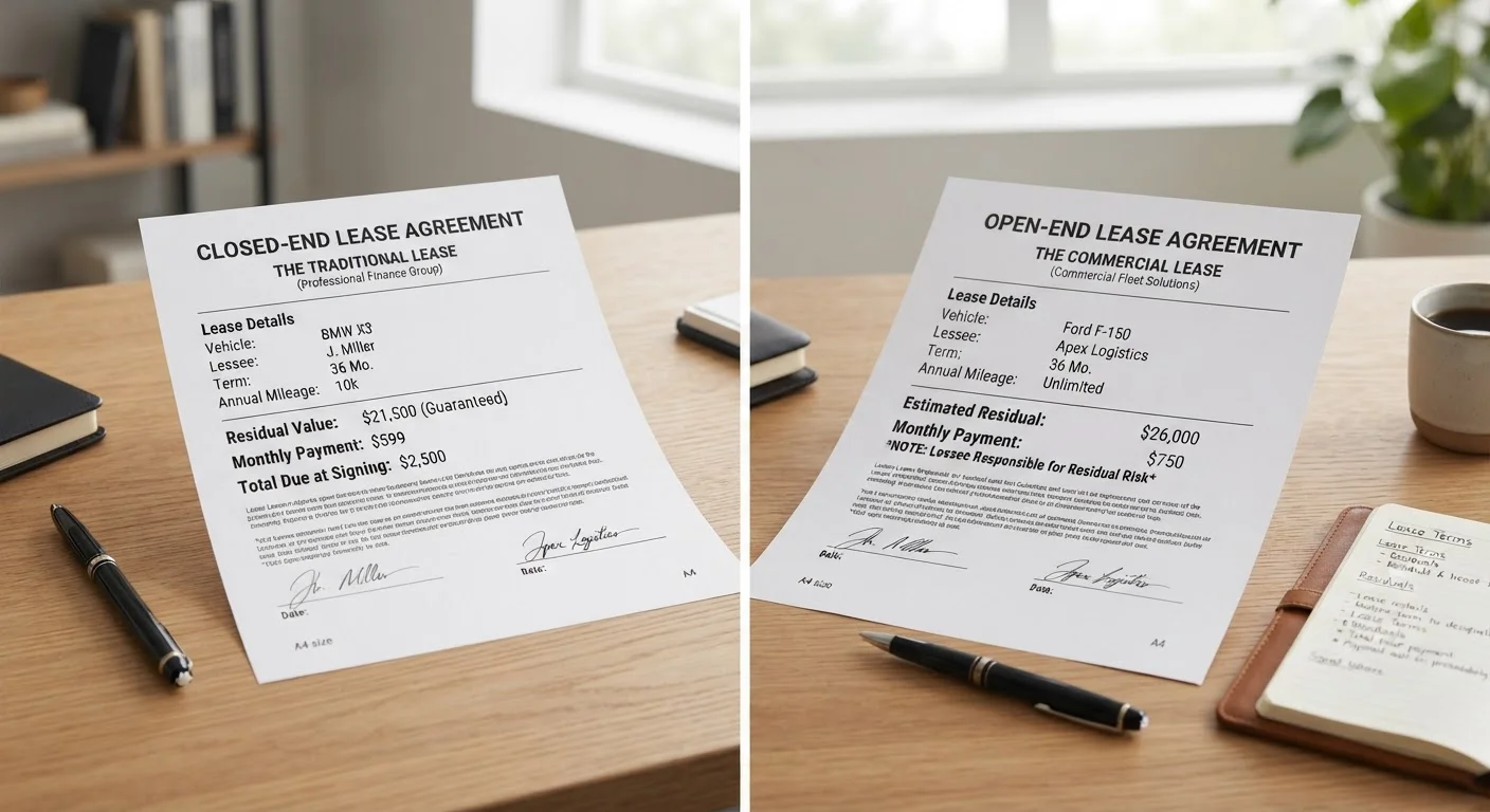 Closed-End vs. Open-End Leases: What the Difference Means for You