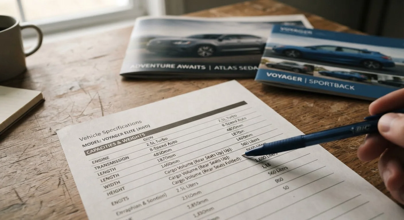 Common Misreads When Comparing Sedan and Hatchback Spec Sheets
