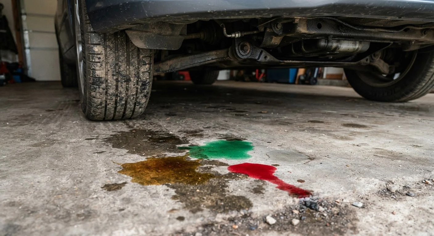 Fluid Leaks Under Your Car: Colour and Location as Diagnostic Clues