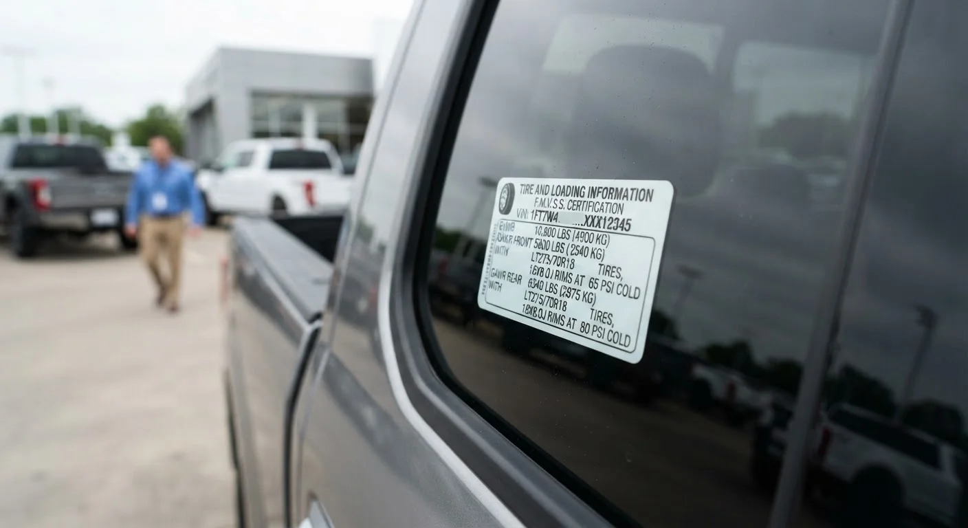 Reading a Truck's Window Sticker: GVWR, GCWR, and the Numbers That Matter